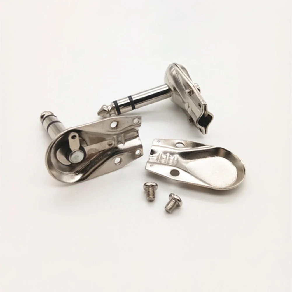 4Pcs 6.35mm 1/4 Inch Stereo TRS Right Angle Guitar Plug Flat Male Durable Connector Contact With Good Audio Connector
4Pcs 6.35mm 1/4 Inch Stereo TRS Right Angle Guitar Plug Flat Male Durable Connector Contact With Good Audio Connector