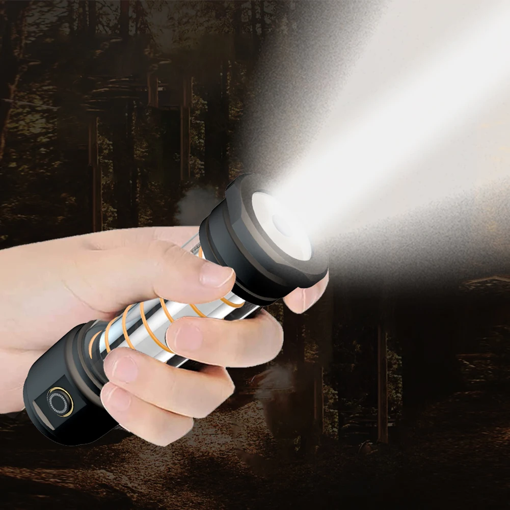 Переносной туристический фонарь, регулируемый, 2000 мАч/лм 
Переносной туристический фонарь, регулируемый, 2000 мАч/лм