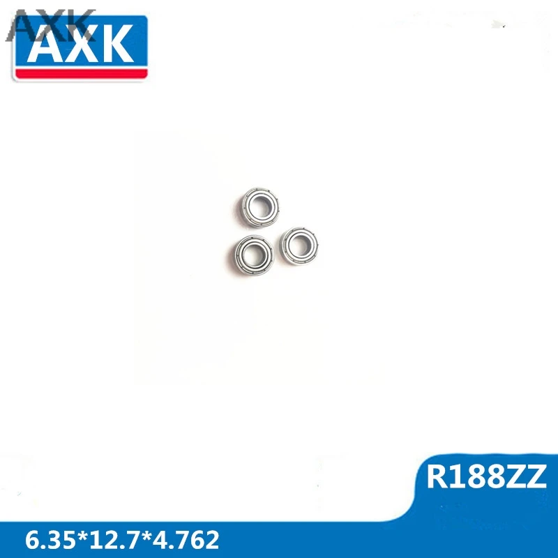 

AXK R188 Zz R1882z Hingh Quality Abec-3 10pcs R188zz(6.35*12.7*4.762) Miniature Ball Radial Bearings