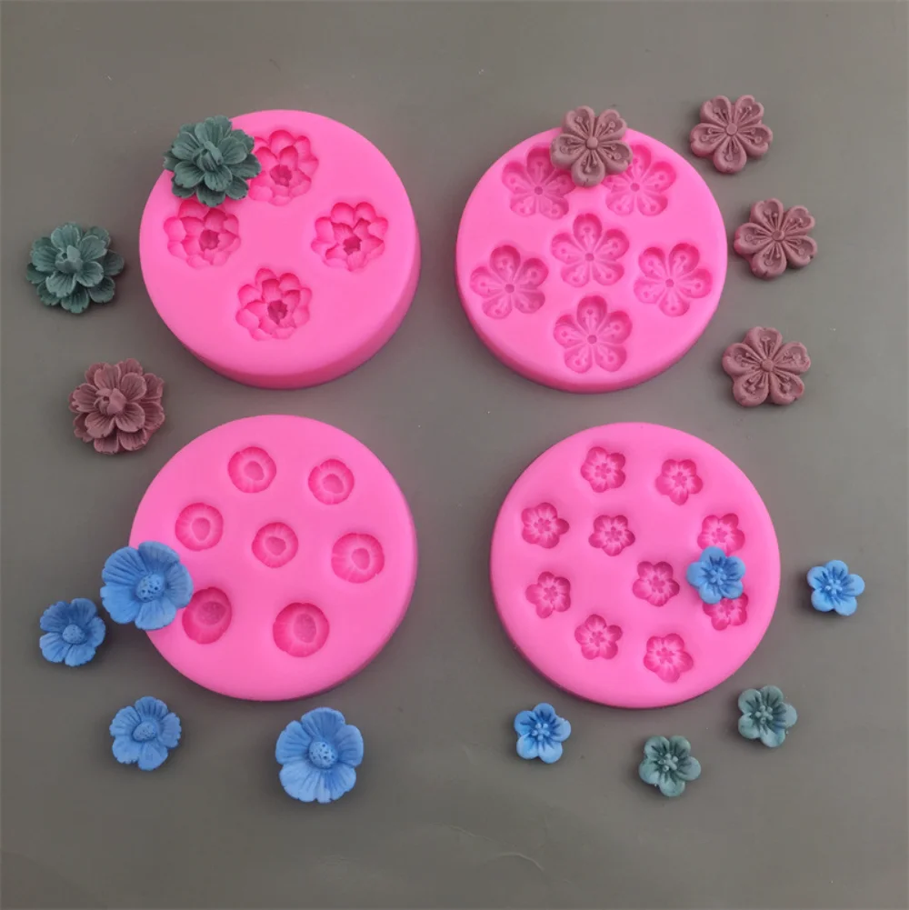 Small Chrysanthemum Flower Shapes Silicone Mold Peach Cherry Blossoms Cake Decoration for Fondant Cupcake Topper Polymer Clay
Small Chrysanthemum Flower Shapes Silicone Mold Peach Cherry Blossoms Cake Decoration for Fondant Cupcake Topper Polymer Clay