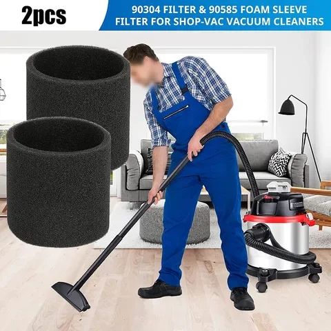 2 Sponge Filter Type U Cartridge Filter With Cartridge Ring For Shop Vac ShopVac 90304 90333 90350 Robot Vacuum Part Replacement
2 Sponge Filter Type U Cartridge Filter With Cartridge Ring For Shop Vac ShopVac 90304 90333 90350 Robot Vacuum Part Replacement
