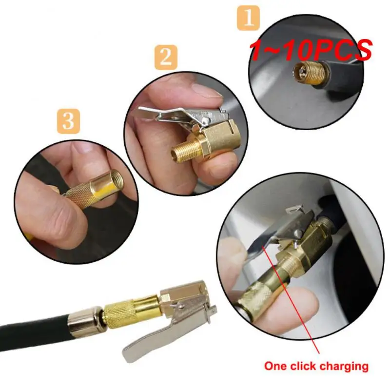 1~10PCS Car Tire Air Chuck Inflator Pump Valve Connector Clip-on Adapter Car Brass 6mm 8mm Tyre Wheel Valve Inflatable Pump
1~10PCS Car Tire Air Chuck Inflator Pump Valve Connector Clip-on Adapter Car Brass 6mm 8mm Tyre Wheel Valve Inflatable Pump