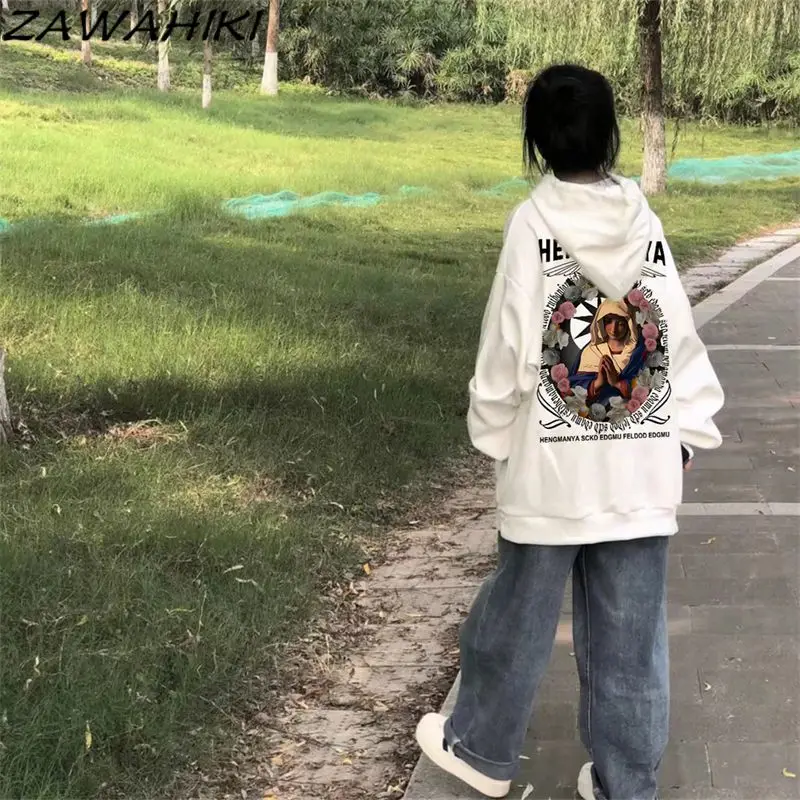 Autumn Winter New Chic Designed Loose Long Sleeve Hoodies Women Oversize All Match Letter Cartoon Graphic Print Sweatshirts
Autumn Winter New Chic Designed Loose Long Sleeve Hoodies Women Oversize All Match Letter Cartoon Graphic Print Sweatshirts