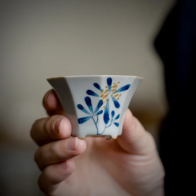 Hand Painted Osmanthus Chinese Thin Kung Fu Tea Cup Set Ceramic Cups White Teaware Bowl for Tea Ceremony Chaozhou Teacup
Hand Painted Osmanthus Chinese Thin Kung Fu Tea Cup Set Ceramic Cups White Teaware Bowl for Tea Ceremony Chaozhou Teacup