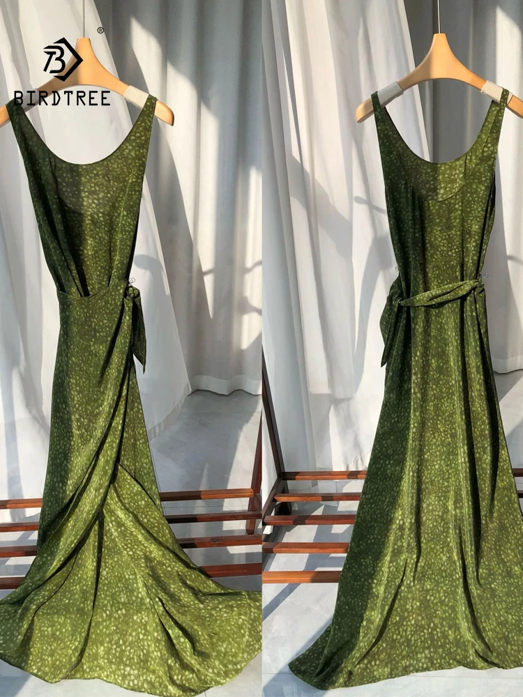 Элегантное платье BirdTree из 100% натурального шелка, 17 мм, женское платье с принтом на тонких бретельках, платья в французском ретро стиле для чайных перерывов, лето 2024, D46576QC
Элегантное платье BirdTree из 100% натурального шелка, 17 мм, женское платье с принтом на тонких бретельках, платья в французском ретро стиле для чайных перерывов, лето 2024, D46576QC