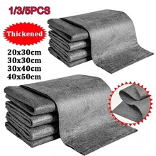 Thickened Magic Cloth Cleaning Cloth Tool No Trace Reusable Microfiber Washing Rag Glass Wipe for Window Mirror CarNo Watermark