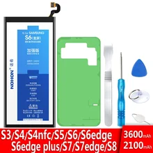 

New NOHON Battery For Samsung Galaxy S5 S6 S7 S8 S9 S3 S4 NFC S7 S6 Edge S8 Plus G950F G930F G920F G900F G925F G935F G955