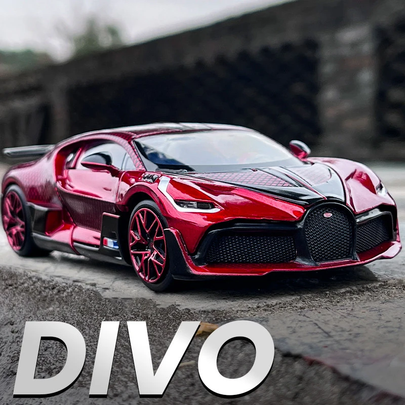 

JKM 1:32 Bugatti DIVO Supercar Diecasts & Toy Vehicles Metal Car Model Shock absorber Sound Light Collection Car Toys Gift