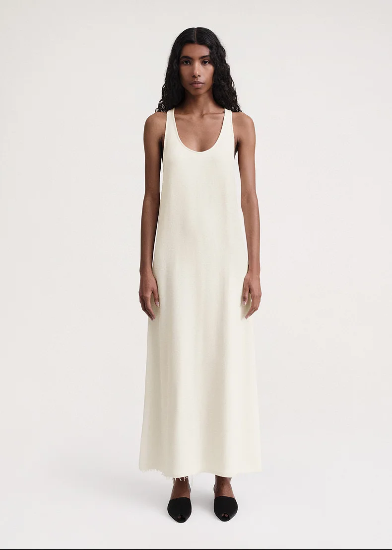 T0teme* Summer Women Dress Acetate Sleeveless Deep V-Neck High Street Casual Ankle Length Loose Relex Batting Scoop Neck
T0teme* Summer Women Dress Acetate Sleeveless Deep V-Neck High Street Casual Ankle Length Loose Relex Batting Scoop Neck