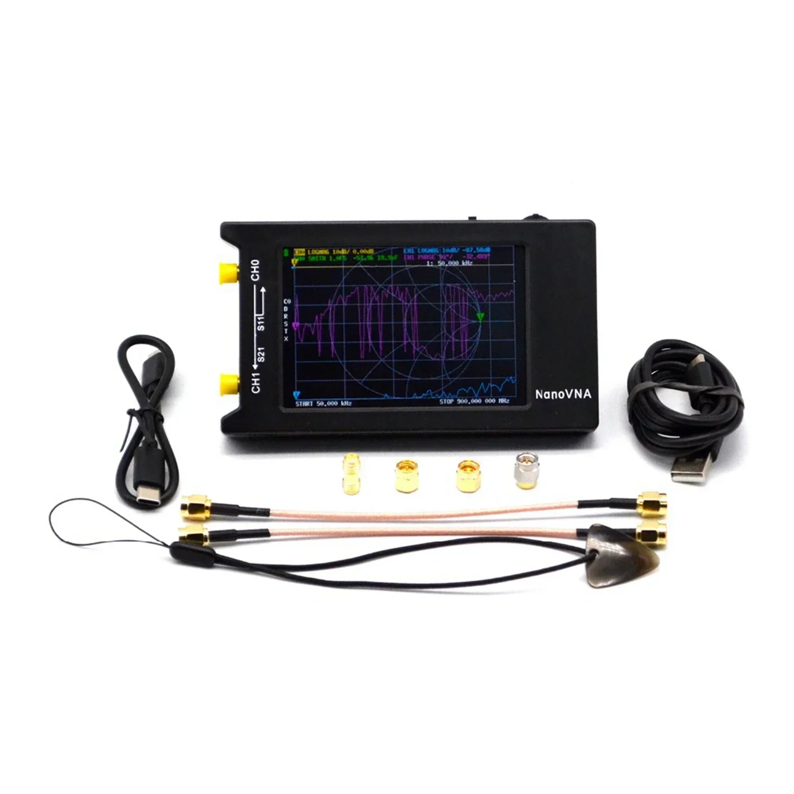 NanoVNA-H4 4inch Vector Network Analyzer 10k-1.5GHz VHF UHF HF Antenna Analyzer Version 4.3
NanoVNA-H4 4inch Vector Network Analyzer 10k-1.5GHz VHF UHF HF Antenna Analyzer Version 4.3