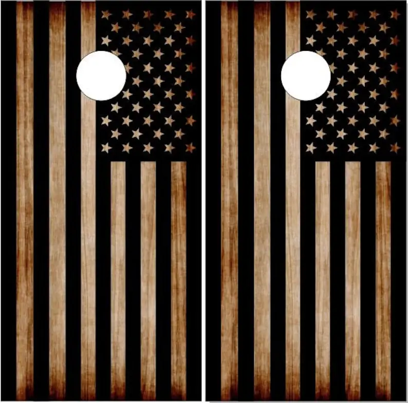 Burnt Wood Flag Cornhole Wrap Bag Toss Decal Skin Sticker Wraps Laminated or Non Laminated
Burnt Wood Flag Cornhole Wrap Bag Toss Decal Skin Sticker Wraps Laminated or Non Laminated