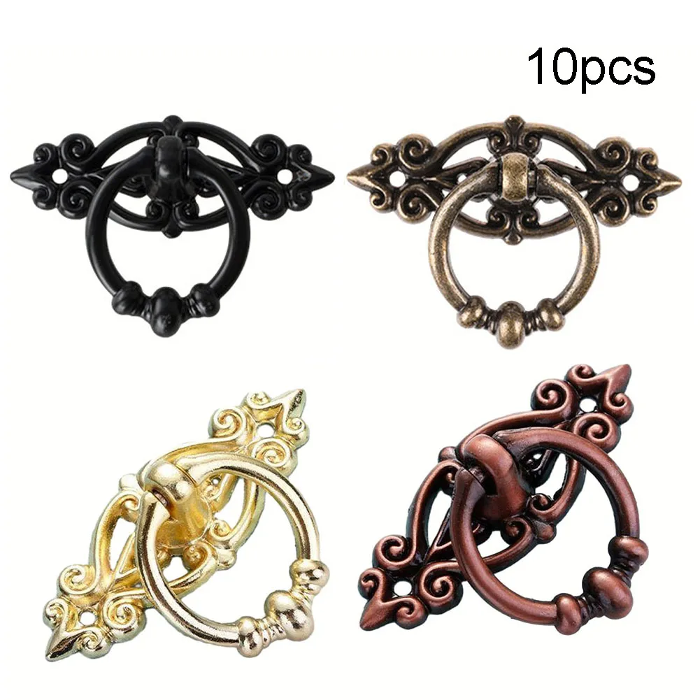 10PCS Hanging Drawer Pull Antique Alloy Handle Retro Drawer Pull Ring Cabinet Handle Hanging Ring For Home Decoration Accessory
10PCS Hanging Drawer Pull Antique Alloy Handle Retro Drawer Pull Ring Cabinet Handle Hanging Ring For Home Decoration Accessory