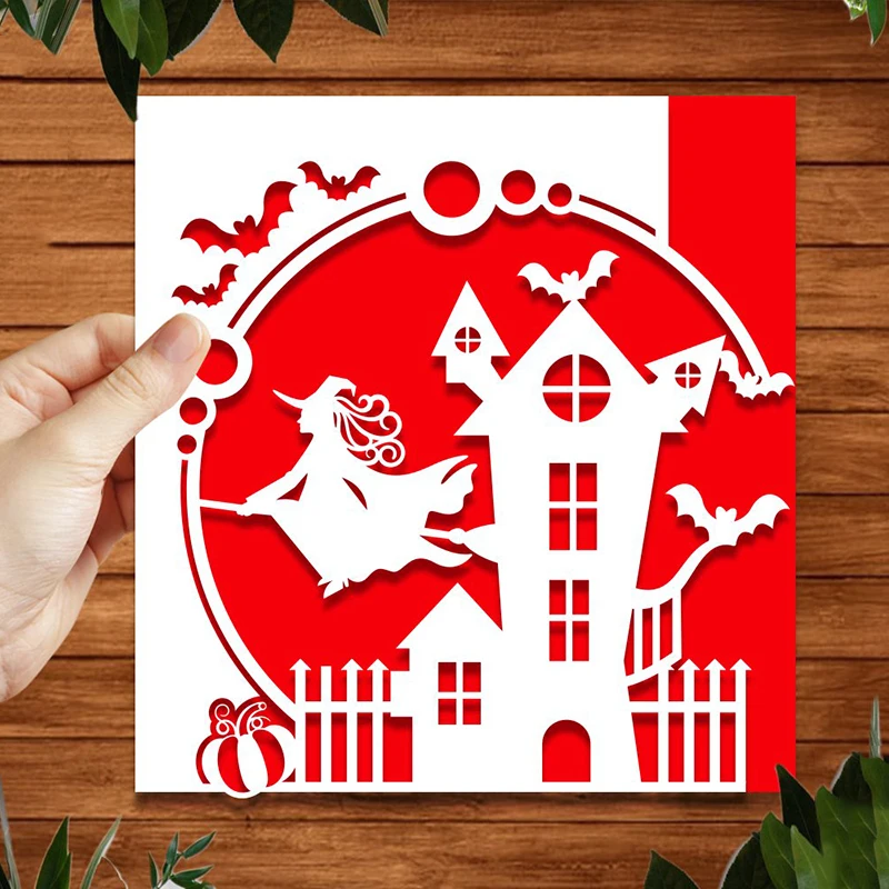 Metal Cutting Dies Die Cut Halloween House Witch Bat Invitation Decoration Scrapbooking Dies Craft Knife Mould Punch Stencils
Metal Cutting Dies Die Cut Halloween House Witch Bat Invitation Decoration Scrapbooking Dies Craft Knife Mould Punch Stencils
