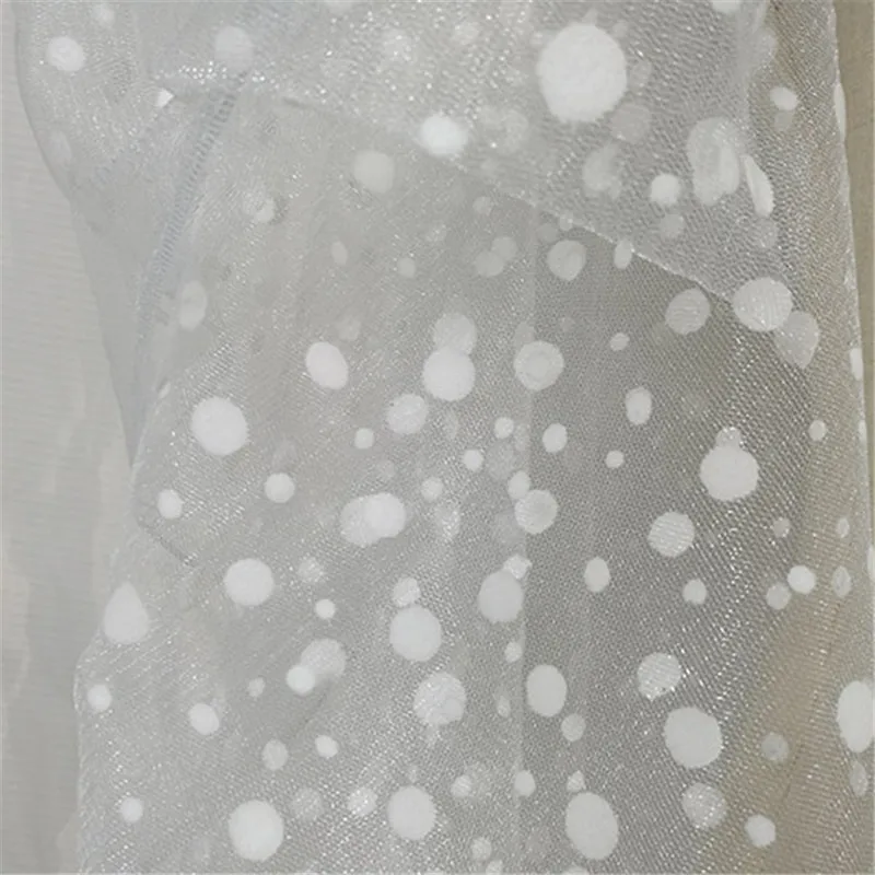 Flocking Dots Shiny Reinforced Mesh Fabric Medium Hard Performance Dress Evening Dress Wedding Children's Dress Skirt Fabric
Flocking Dots Shiny Reinforced Mesh Fabric Medium Hard Performance Dress Evening Dress Wedding Children's Dress Skirt Fabric