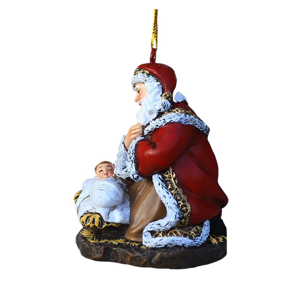 Resin Santa Claus Figure Mini Hugging Baby Statue Christmas Tree Hanging Pendant Christmas Party Decoration
Resin Santa Claus Figure Mini Hugging Baby Statue Christmas Tree Hanging Pendant Christmas Party Decoration