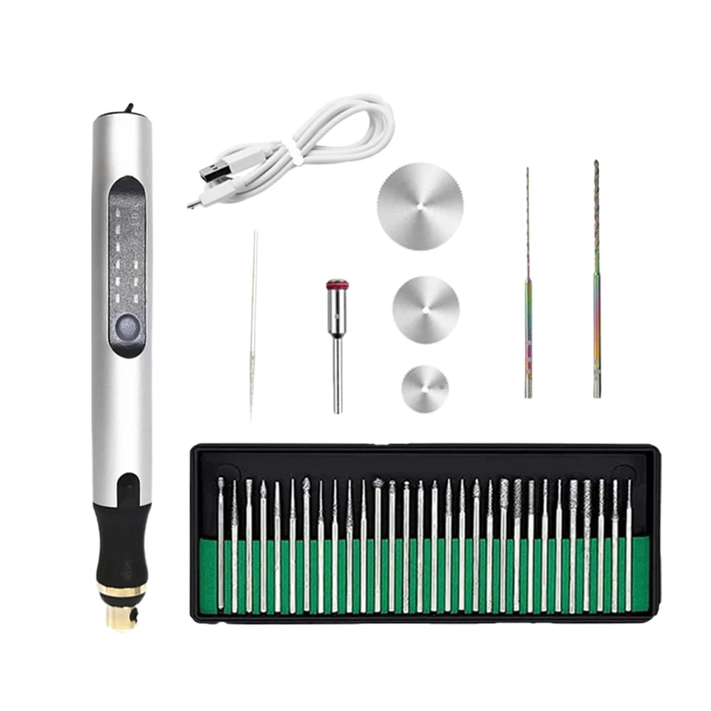 3-Speed Adjusting Electric Carving Pen 8W 3.6V Mini Speed Drill Rotary Tools Rechargeable DIY Small Carving Machine Carving Tool
3-Speed Adjusting Electric Carving Pen 8W 3.6V Mini Speed Drill Rotary Tools Rechargeable DIY Small Carving Machine Carving Tool