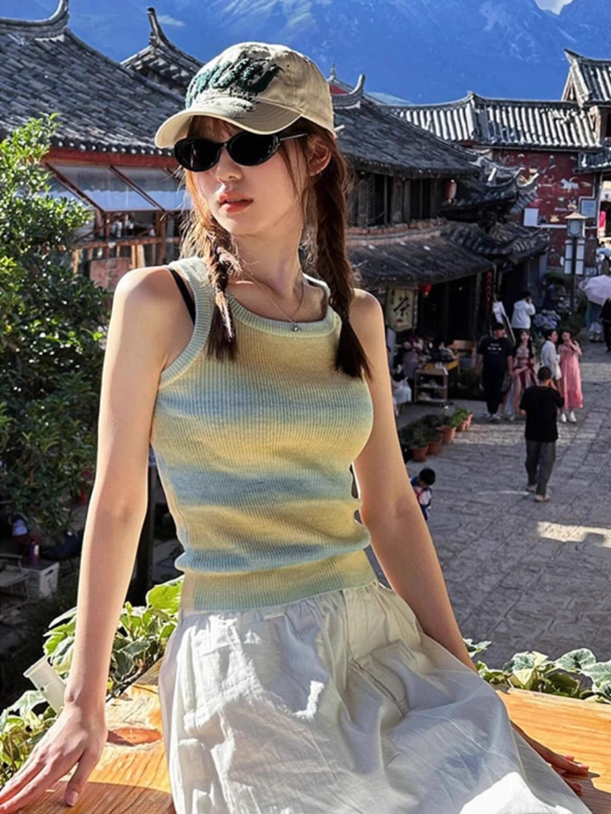 Rainbow Striped Clashing Camisole Tank Top Women Summer Dopamine Spice Girls Small Short Inner Sleeveless Tops Tide
Rainbow Striped Clashing Camisole Tank Top Women Summer Dopamine Spice Girls Small Short Inner Sleeveless Tops Tide