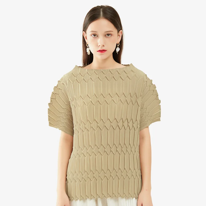 COZOK Elegant Temperament Women 2024 New Comfortable Casual Bottom Pleated T-Shirt Short Sleeved O-Neck Top Female WT713
COZOK Elegant Temperament Women 2024 New Comfortable Casual Bottom Pleated T-Shirt Short Sleeved O-Neck Top Female WT713