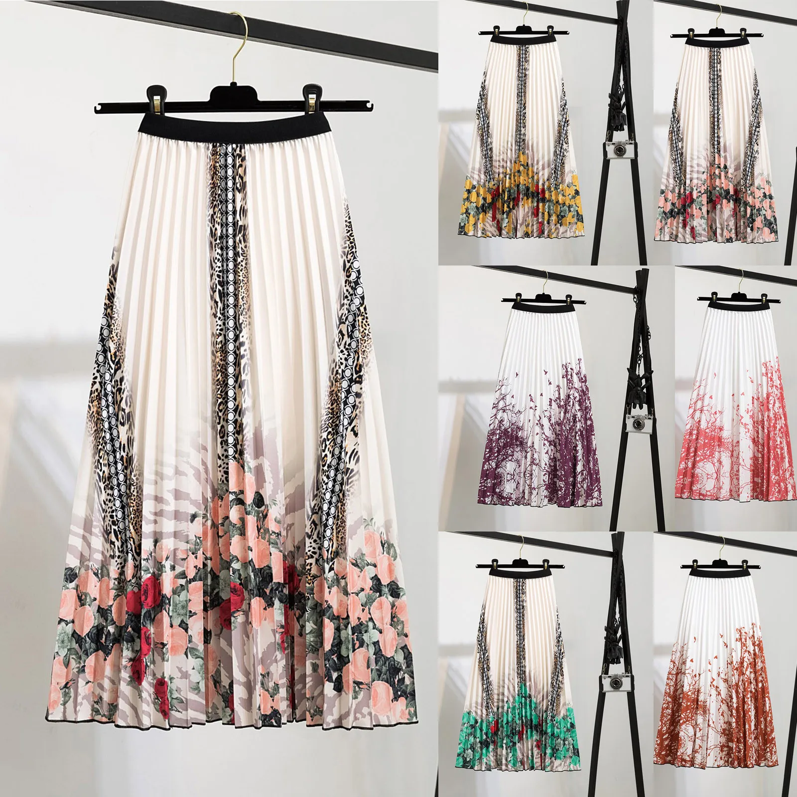 Clothes for Women Slim Elegant Party floral print printed Loose Stylish and Fashion Design Summer Women skirts 2023 faldas
Clothes for Women Slim Elegant Party floral print printed Loose Stylish and Fashion Design Summer Women skirts 2023 faldas