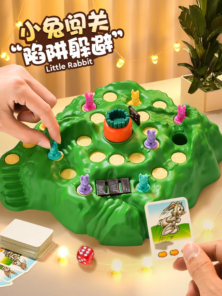 Children's Rabbit Trap Game Toy Rabbit Spinning Radish Falling Board Game Toy Early Education Interactive Board Game Toy
Children's Rabbit Trap Game Toy Rabbit Spinning Radish Falling Board Game Toy Early Education Interactive Board Game Toy