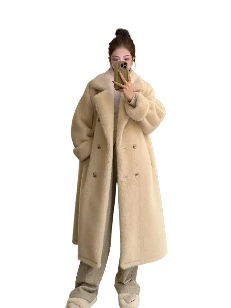 

Women's Imitation Mink Wool Design Fur Coat Winter New Style