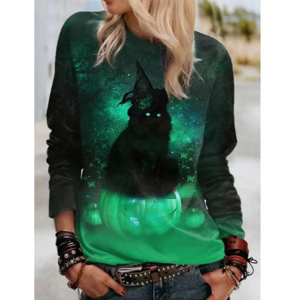 Autumn Women's Animal Cat Hoodied Painting Casual Weekend Women Streetwear Swearshirt Print Round Neck Sweater For Female”s
Autumn Women's Animal Cat Hoodied Painting Casual Weekend Women Streetwear Swearshirt Print Round Neck Sweater For Female”s
