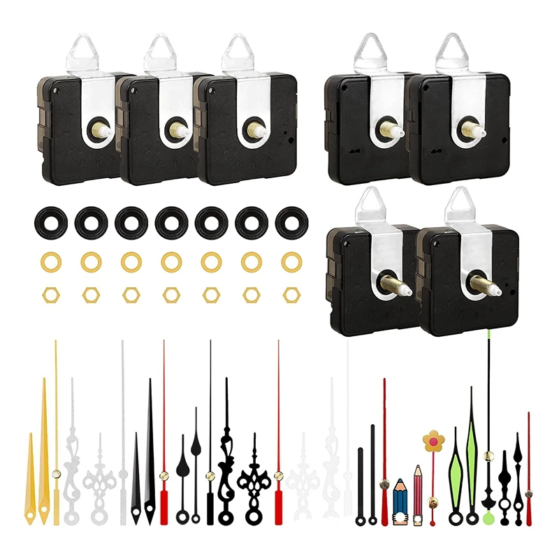 AT35 7Pack High Torque Quartz Clock Movement Mechanism Replacement Clock Kit For DIY Handicrafts Repair Clock Parts Shaft
AT35 7Pack High Torque Quartz Clock Movement Mechanism Replacement Clock Kit For DIY Handicrafts Repair Clock Parts Shaft