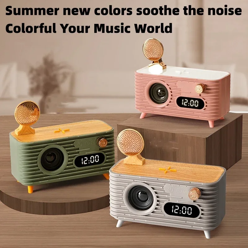 Retro Bluetooth Speaker 360 Surround Sound Clock Speakers Portable Hifi Mobile Phone Wireless Charger Aromatherapy Audio Gift
Retro Bluetooth Speaker 360 Surround Sound Clock Speakers Portable Hifi Mobile Phone Wireless Charger Aromatherapy Audio Gift
