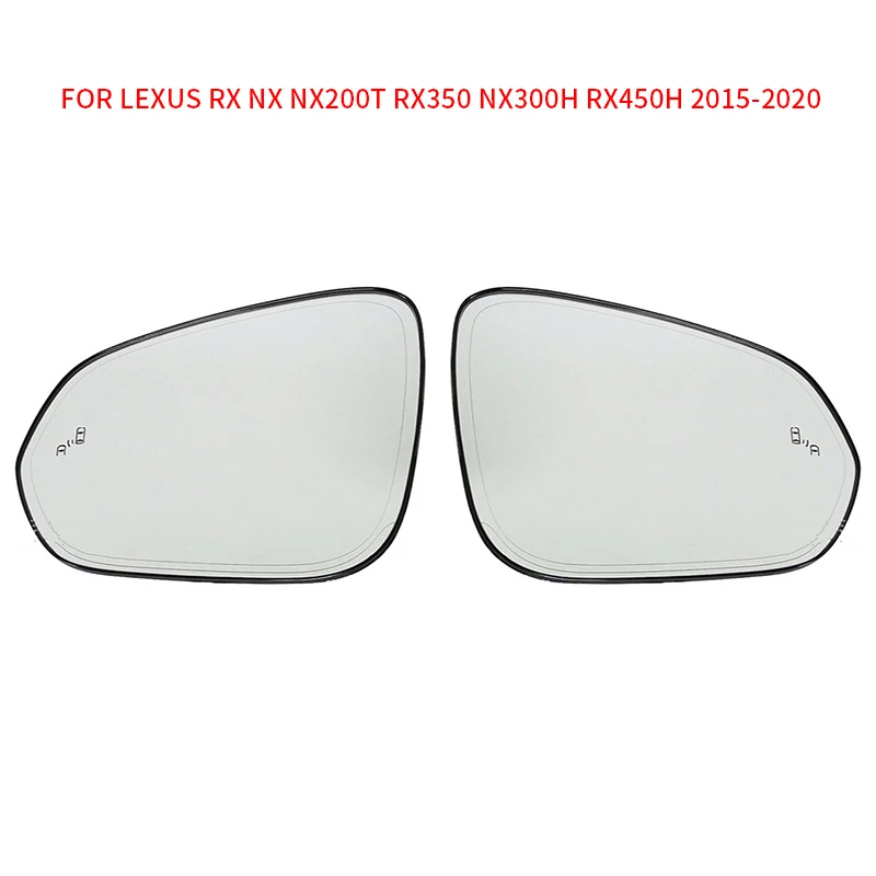 

Wide Angle Replacement Heated Blind Spot Warning Wing Rear Mirror Glass For LEXUS RX NX NX200t RX350 NX300h RX450h 2015-2020