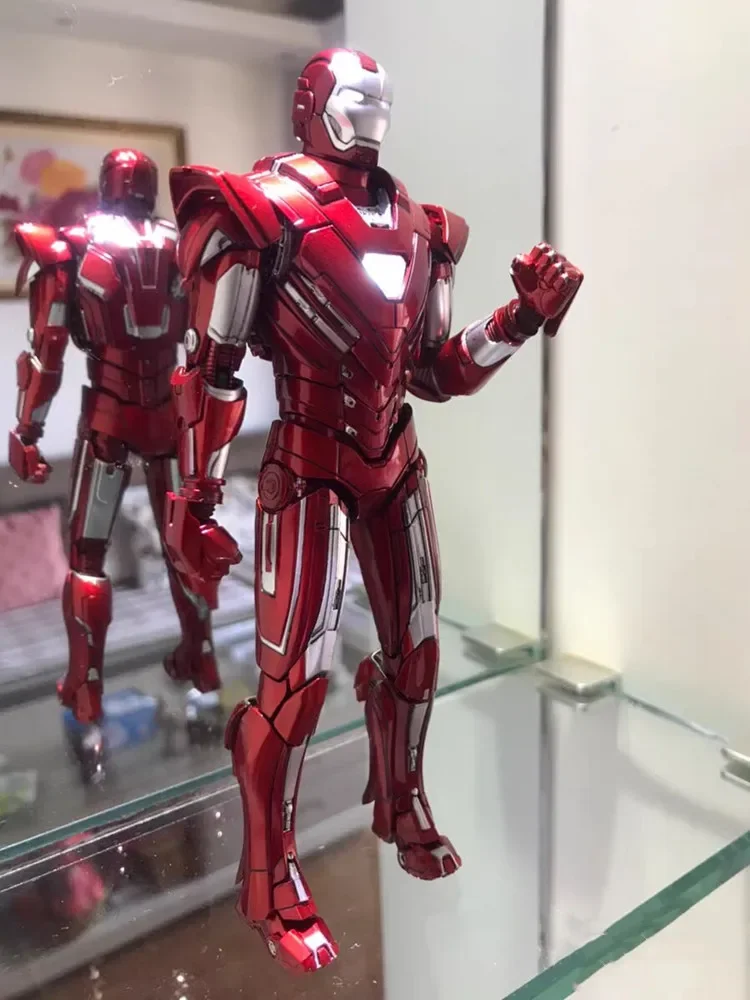 

Marvel The Avengers 1/12 Alloy Iron Man Figure Cs Mk33 Mk30 Centurion Movable Luminous Soldier Model Collect Ornaments Toy Gift