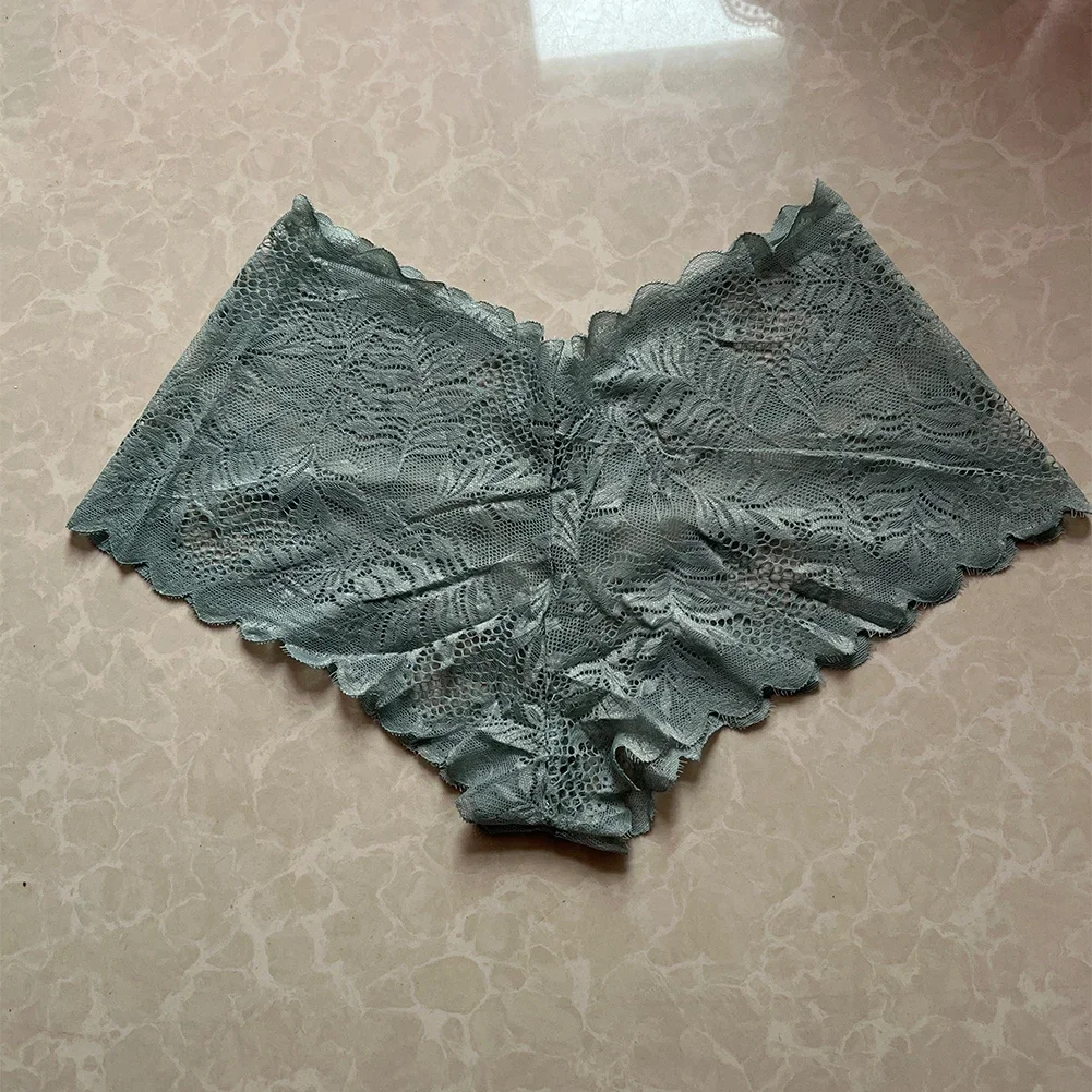 KNCEF-Sous-vêtements en dentelle florale pour femmes, lingerie en maille, slips grande taille, culottes, caleçons, vêtements décontractés, 5XL 4