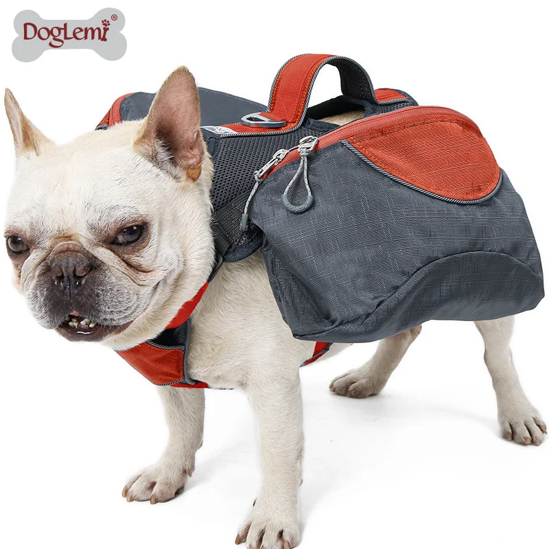 

Pet Outdoor Backpack Large Capacity Dog Adjustable Saddle Bag Luxury Dog Backpack Harness Carrier For Traveling Hiking perros