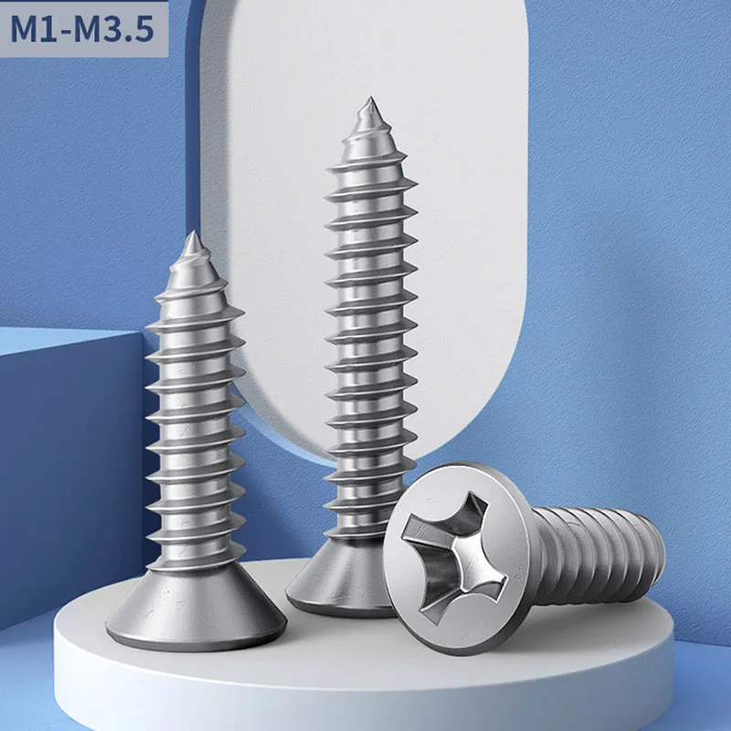 304 Stainless Steel Phillips Countersunk Head Tapping Screw M1 M1.2 M1.4 M1.7 M2 M2.2 M2.6 Flat Head Tapping Screw Wooden Screw
304 Stainless Steel Phillips Countersunk Head Tapping Screw M1 M1.2 M1.4 M1.7 M2 M2.2 M2.6 Flat Head Tapping Screw Wooden Screw