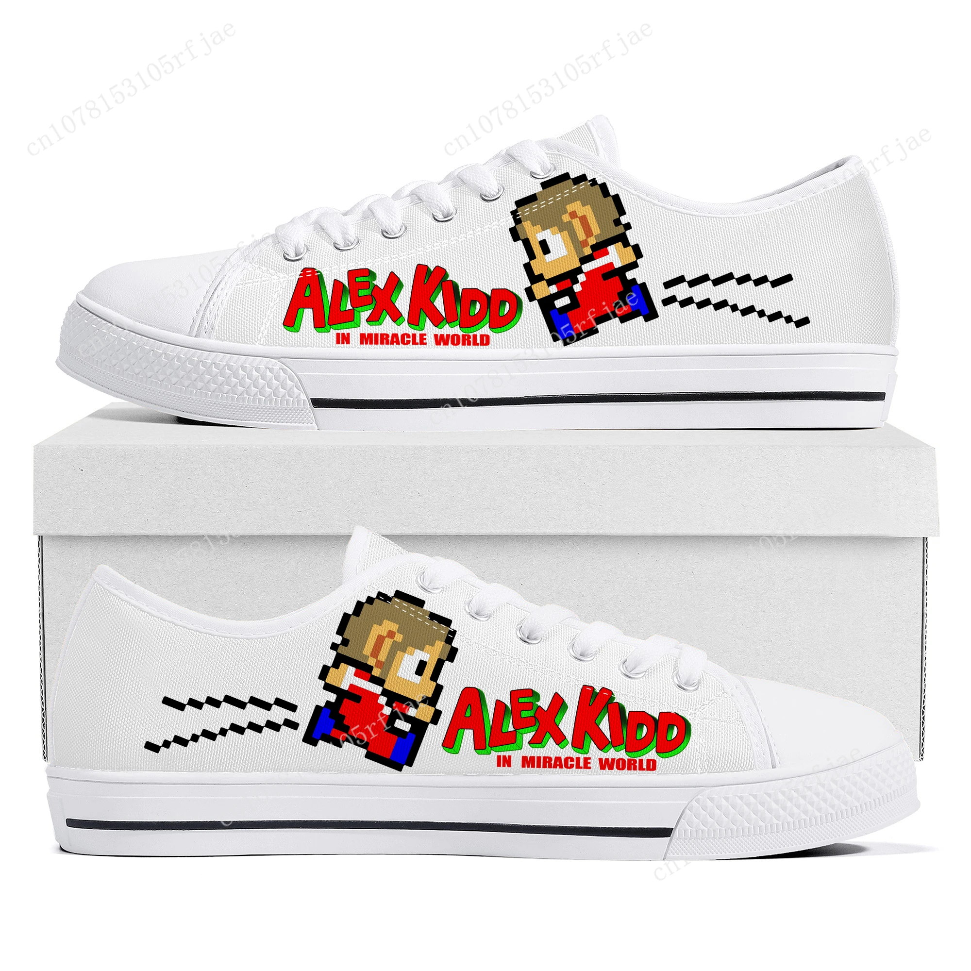 

Alex Kidd Low Top Sneakersh Cartoon Game Womens Mens Teenager Fashion High Quality Canvas Sneaker Couple Custom Built Shoes