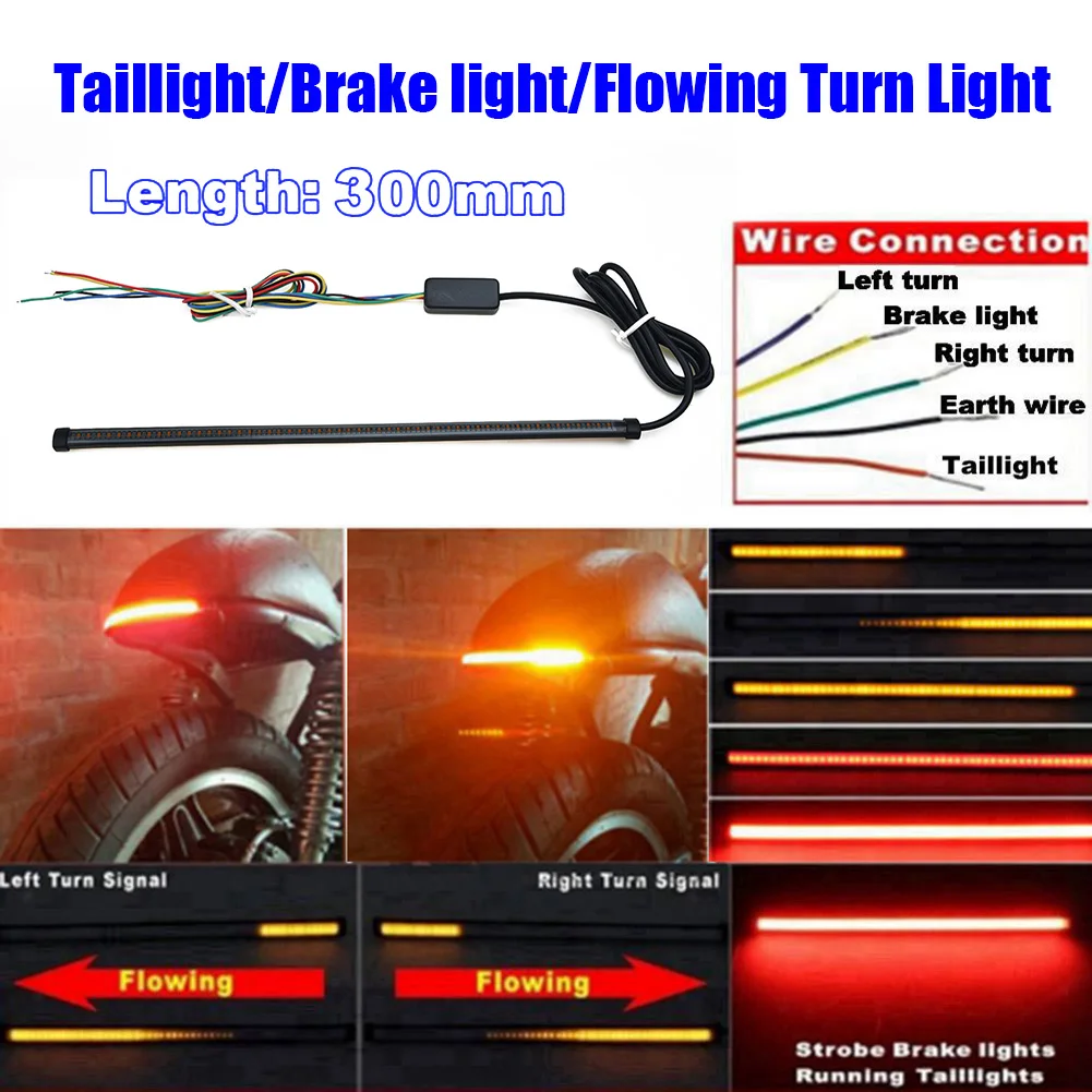 Motor LED Strip Flasher Turn Signal Sequential Switchback Flowing Tail Brake Lamp Directional Lights Universal Accessories
Motor LED Strip Flasher Turn Signal Sequential Switchback Flowing Tail Brake Lamp Directional Lights Universal Accessories