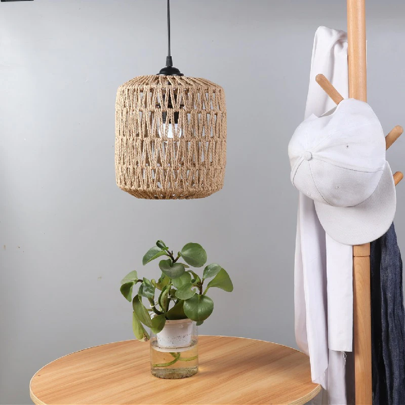 Hand Weave Lampshade Rattan Hanging Lamp Shade Cafe Hotel Light Cover Ceiling Pendant Fixture For Home Restaurant Decors
Hand Weave Lampshade Rattan Hanging Lamp Shade Cafe Hotel Light Cover Ceiling Pendant Fixture For Home Restaurant Decors