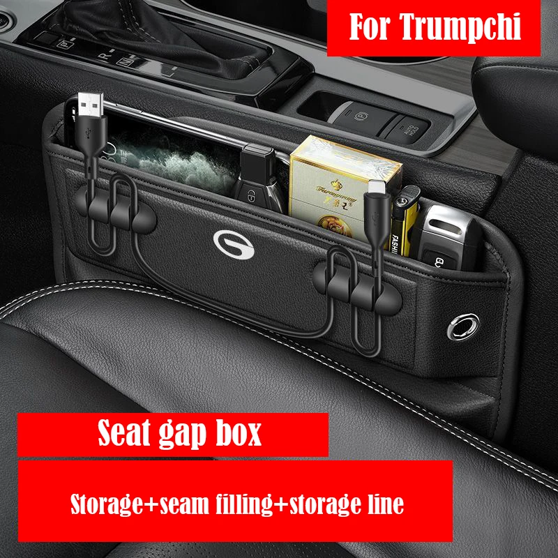 

Car Central Console Seat Slit Storage Box paper bag Organizer Storage Knapsack Trim For GAC Trumpchi GS8/GS5/GS7/GS4/M6/M8