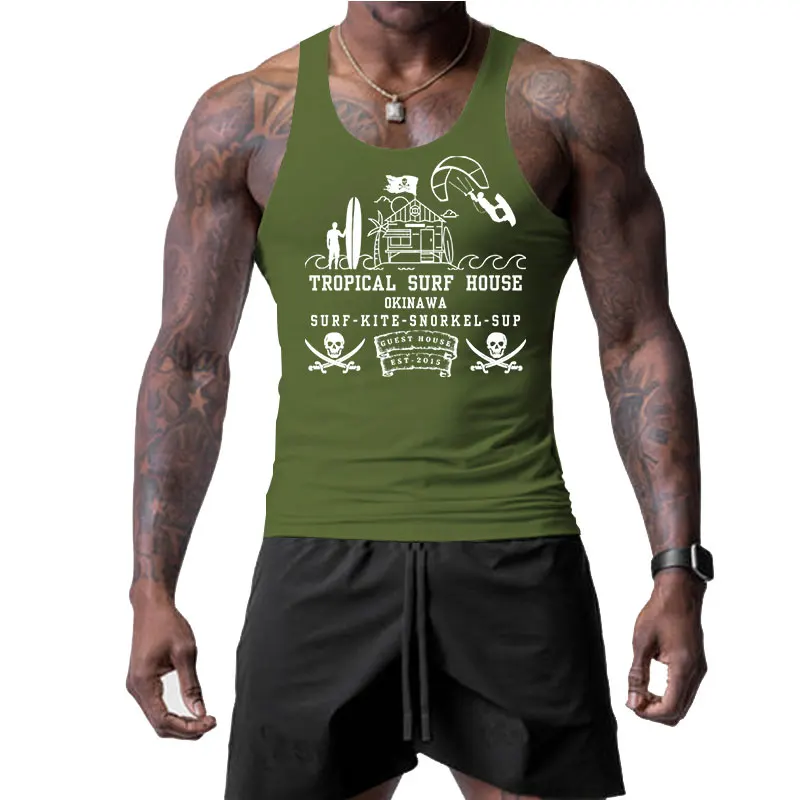 New Summer Sports Vest For Men American Style Fitness Wear Logo Printed Sleeveless Top Quick Dry Sweat Absorbent Men's Clothing
New Summer Sports Vest For Men American Style Fitness Wear Logo Printed Sleeveless Top Quick Dry Sweat Absorbent Men's Clothing