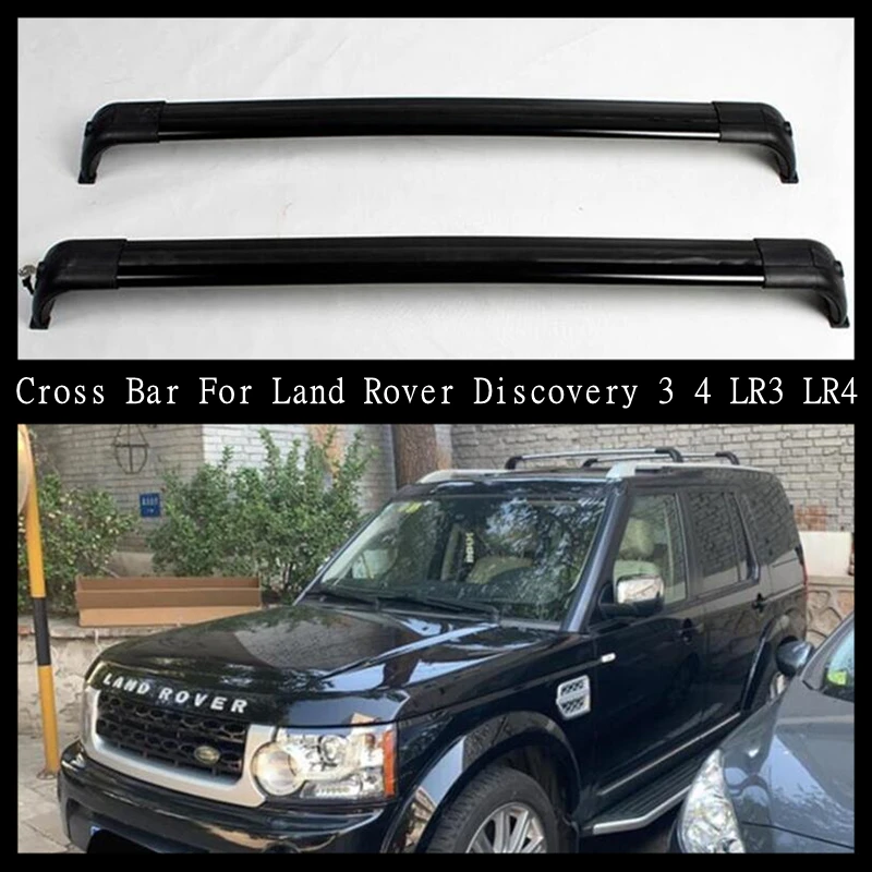 

Cross Bar Roof Rack For Land Rover Discovery 3 4 LR3 LR4 2004-2016 Aluminum Alloy Rails Luggage Racks Carrier Bars Top Rail