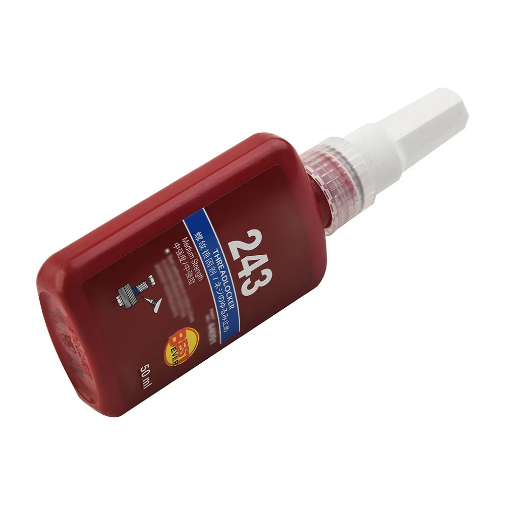 Glue Threadlocker 243 Liquid Locking Repairing Screw Sealing Strength 50ml Adhesive Anaerobic Fixing Attachment
Glue Threadlocker 243 Liquid Locking Repairing Screw Sealing Strength 50ml Adhesive Anaerobic Fixing Attachment