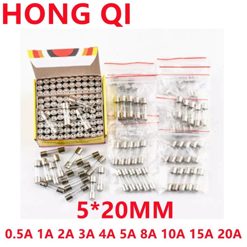 10Kinds 50pcs 5*20 Fast-blow Glass Tube Fuses Car Glass Tube Fuses Assorted Kit 5X20 fusiveis 0.1A-20A Household Fuses
10Kinds 50pcs 5*20 Fast-blow Glass Tube Fuses Car Glass Tube Fuses Assorted Kit 5X20 fusiveis 0.1A-20A Household Fuses