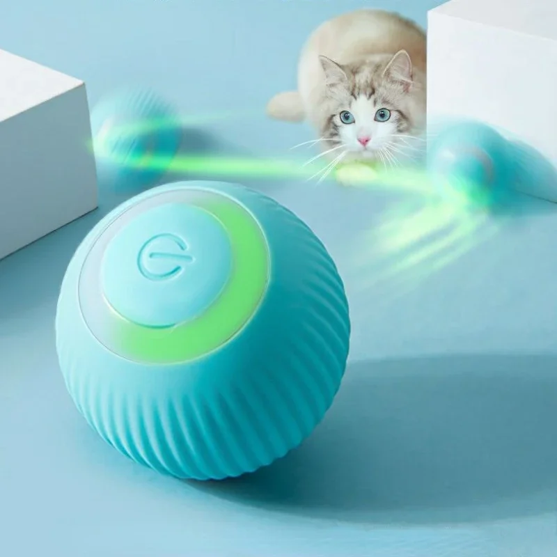 

Kitten кошачьи интерактивные игрушки вращающиеся коты для домашних животных для электрических тренировок умный самодвижущийся автоматический мяч