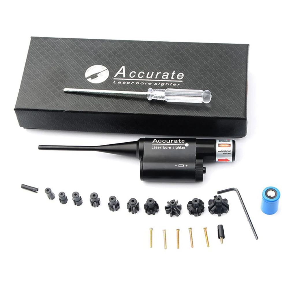 1Set Tactical Red Laser Bore Sight For .177 to 12GA Caliber for Pistols/Rifle/Shotgun Laser Boresighter Collimator Zeroing Scope
1Set Tactical Red Laser Bore Sight For .177 to 12GA Caliber for Pistols/Rifle/Shotgun Laser Boresighter Collimator Zeroing Scope