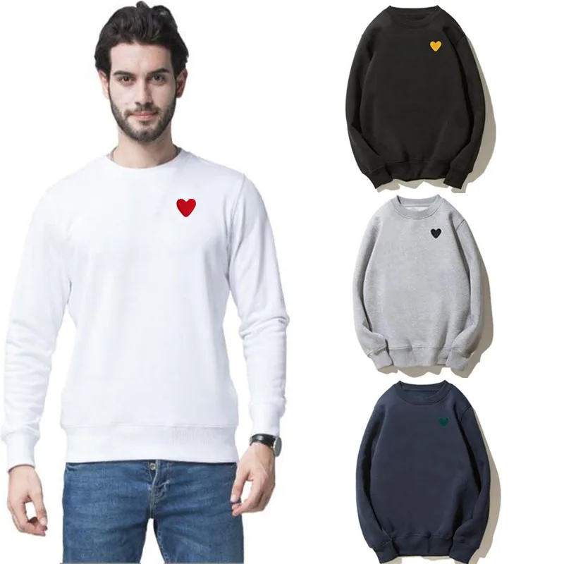 Men Women Sweater Cotton Fleece Thick Heart Eye Embroidery Pullover O-neck Long Sleeve Unisex Autumn Sweater
Men Women Sweater Cotton Fleece Thick Heart Eye Embroidery Pullover O-neck Long Sleeve Unisex Autumn Sweater