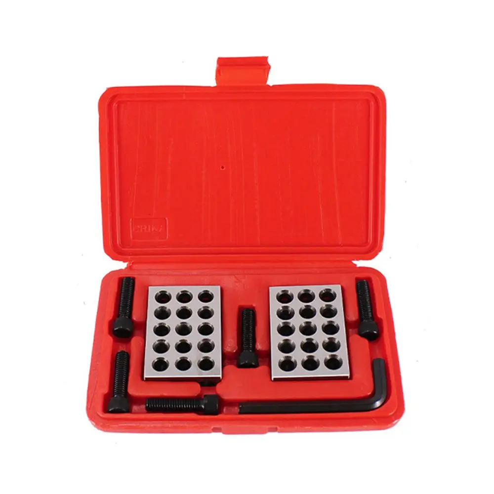 Metric and Imperial Parallel Pad Blocks Set 25-50-75mm Durable Multi-Hole Alignment Tool for Engineering Projects
Metric and Imperial Parallel Pad Blocks Set 25-50-75mm Durable Multi-Hole Alignment Tool for Engineering Projects