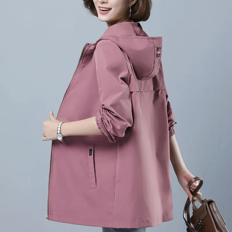 Women Windbreaker Spring Autumn Hooded Coat 2023 New Mid-Length Fashion Trench Coat Temperament Elegant Jacket Top Women Outwear
Women Windbreaker Spring Autumn Hooded Coat 2023 New Mid-Length Fashion Trench Coat Temperament Elegant Jacket Top Women Outwear