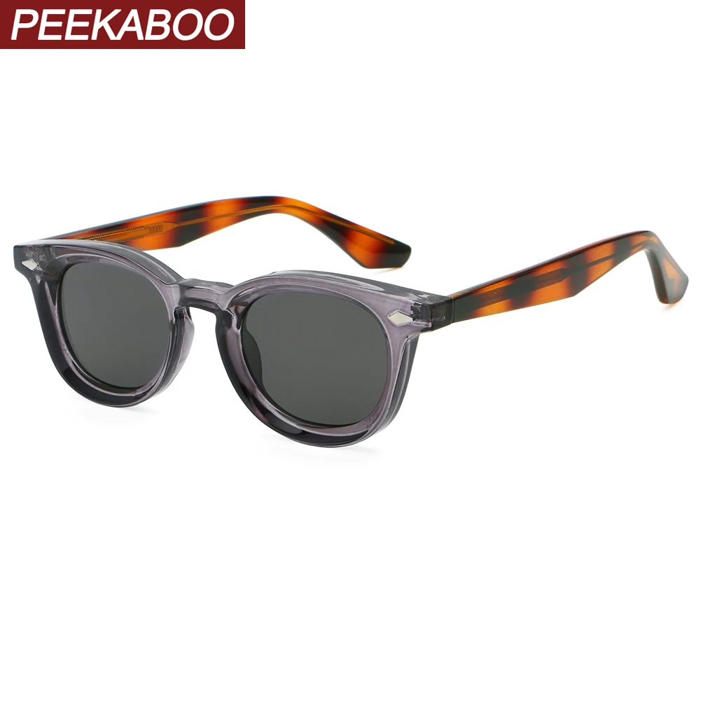 

Peekaboo square frame sunglasses retro women CP acetate unisex round sun glasses for men uv400 green blue black female 2024