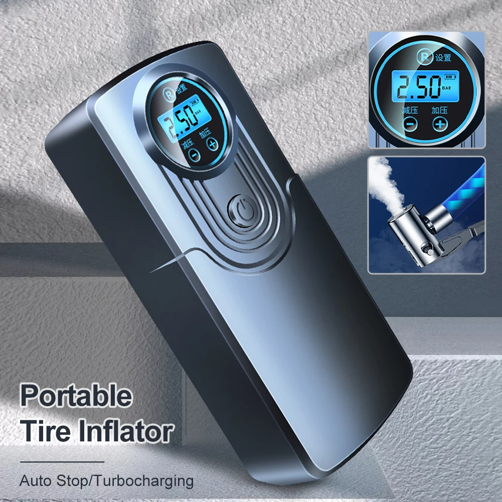 Rechargeable Air Pump Tire Inflator Portable Mini Car Tyre Inflator Digital Cordless Motorcycle Pump Air Compressor For Car
Rechargeable Air Pump Tire Inflator Portable Mini Car Tyre Inflator Digital Cordless Motorcycle Pump Air Compressor For Car