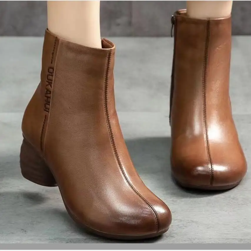 Women's Boots Pu Leather Thick Heel Pointed Head 2023 New Autumn Platform Side Zipper Fashtion Women's Casual Boots
Women's Boots Pu Leather Thick Heel Pointed Head 2023 New Autumn Platform Side Zipper Fashtion Women's Casual Boots