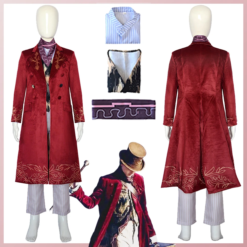 Kids Willy Cosplay Wonka Fantasy Boys Scarf Outfits Movie Chocolate Factory Disguise Costume Children Halloween Roleplay Suit
Kids Willy Cosplay Wonka Fantasy Boys Scarf Outfits Movie Chocolate Factory Disguise Costume Children Halloween Roleplay Suit